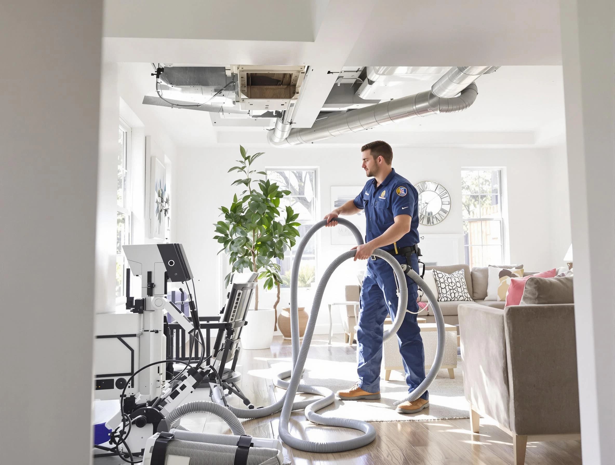 Scottsdale Air Duct Cleaning technician performing thorough AC duct cleaning for enhanced cooling efficiency in Scottsdale