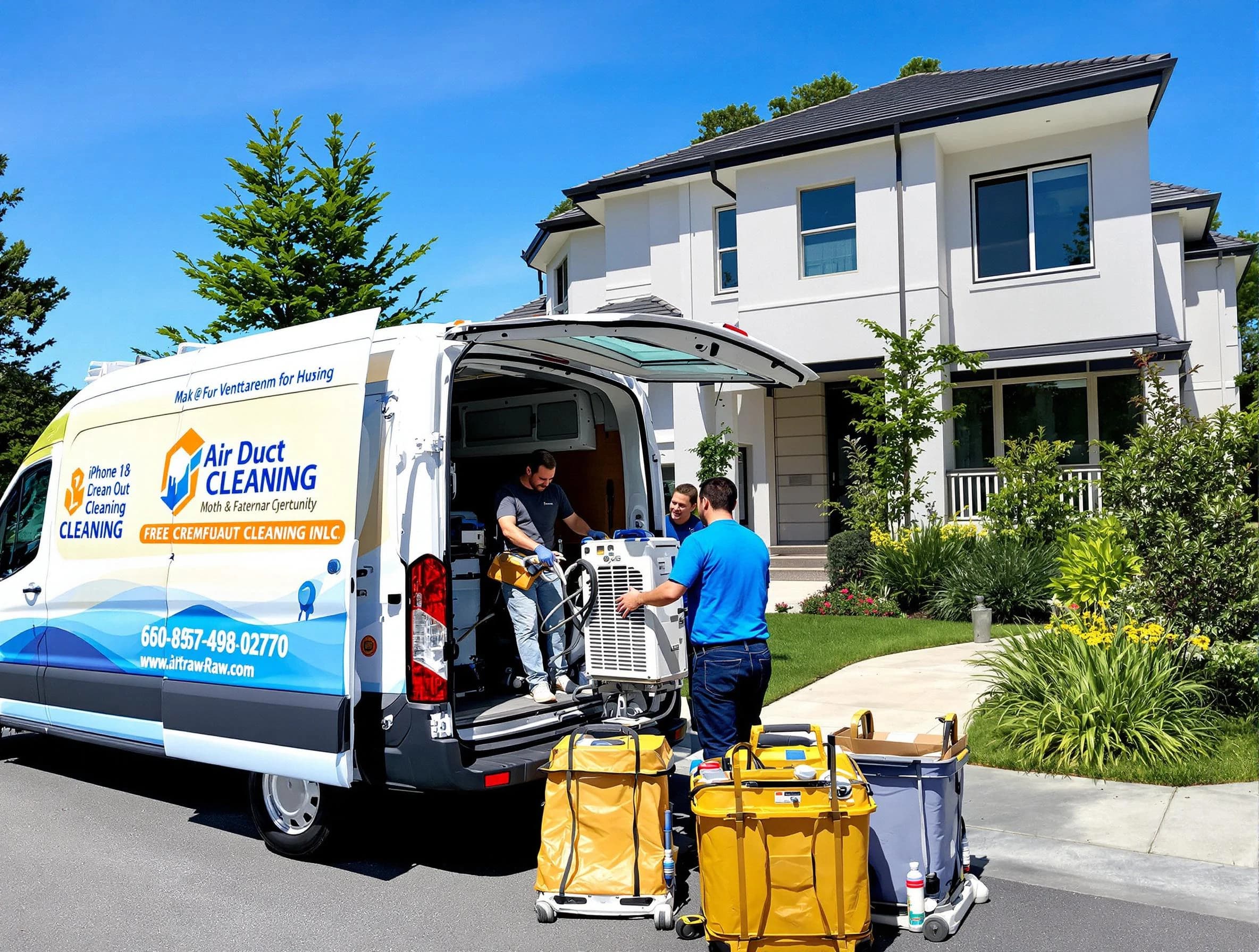 Scottsdale Air Duct Cleaning technician performing professional air duct cleaning in Scottsdale
