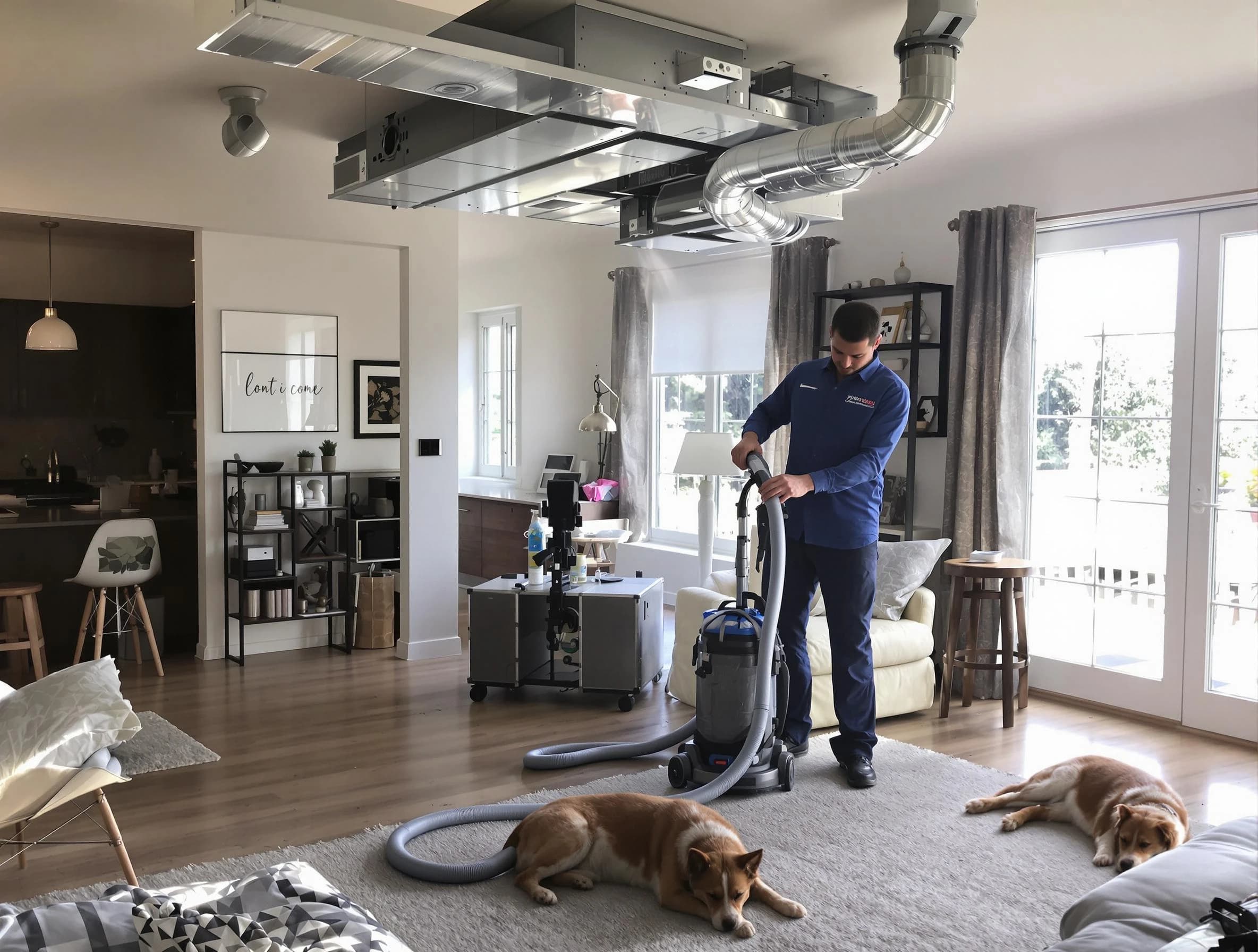 Scottsdale Air Duct Cleaning technician performing detailed indoor duct cleaning for improved air quality in Scottsdale