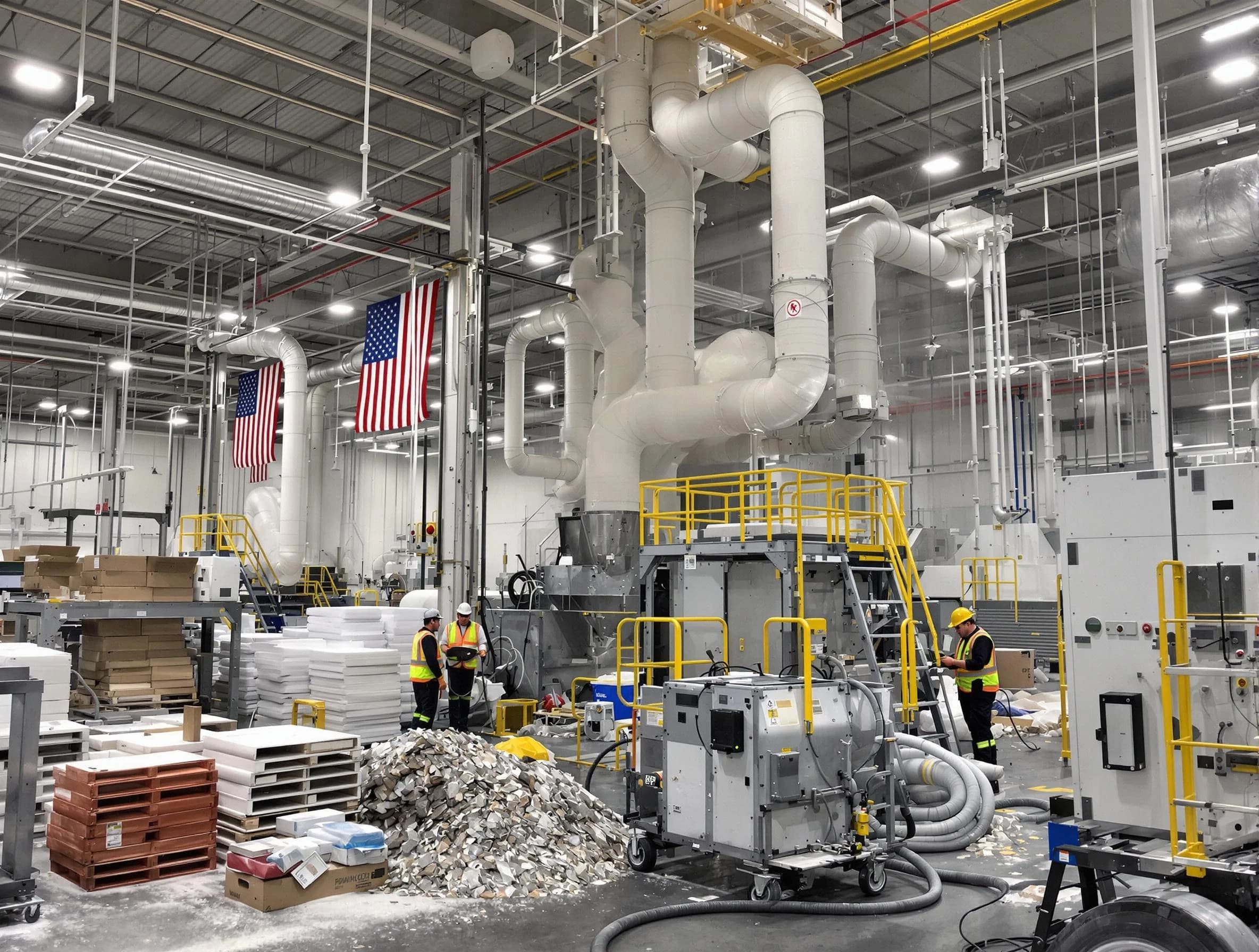 Scottsdale Air Duct Cleaning team performing large-scale industrial duct cleaning at a commercial facility in Scottsdale
