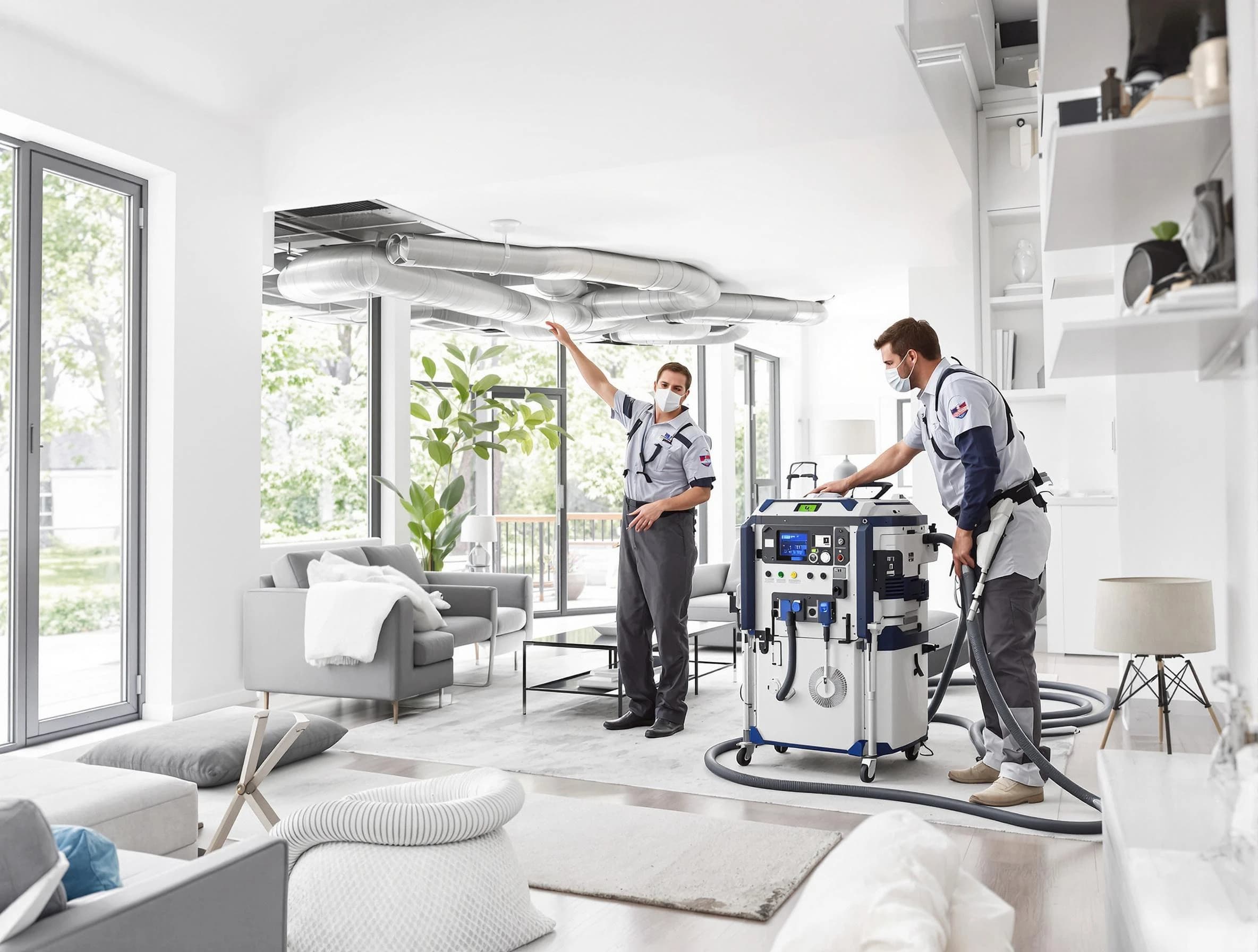 Scottsdale Air Duct Cleaning professional conducting pure air duct cleaning with state-of-the-art equipment in Scottsdale